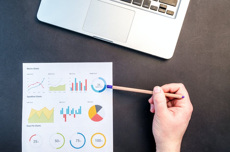 Illustration of a person working on a computer, surrounded by different types of data, charts, and graphs.